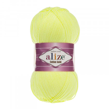 Farbe 668 lemon - ALIZE Cotton Gold Uni 100g