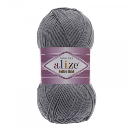 Farbe 87 mittelgrau - ALIZE Cotton Gold Uni 100g