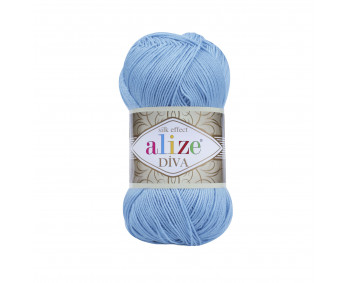 Farbe 346 hellblau - ALIZE Diva Uni Microfaser 100g