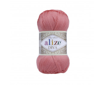 Farbe 619 coral - ALIZE Diva Uni Microfaser 100g