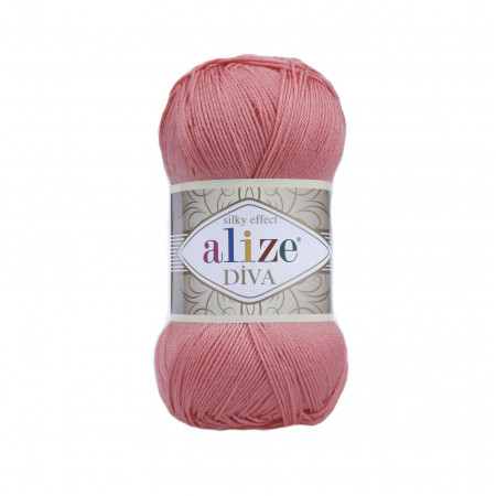 Farbe 619 coral - ALIZE Diva Uni Microfaser 100g