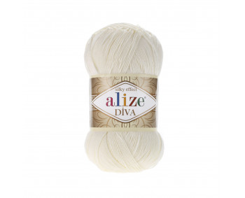 Farbe 62 cream - ALIZE Diva Uni Microfaser 100g