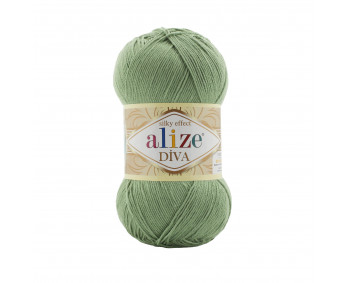 Farbe 852 schlammgrün - ALIZE Diva Uni Microfaser 100g