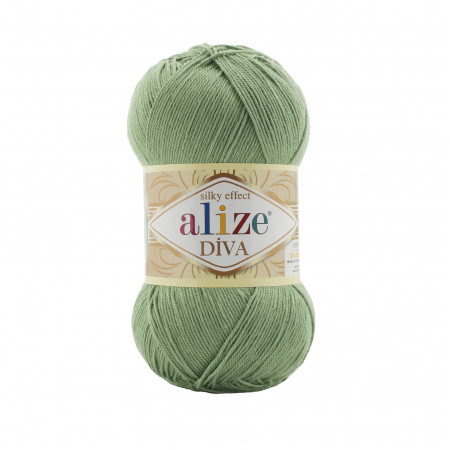 Farbe 852 schlammgrün - ALIZE Diva Uni Microfaser 100g