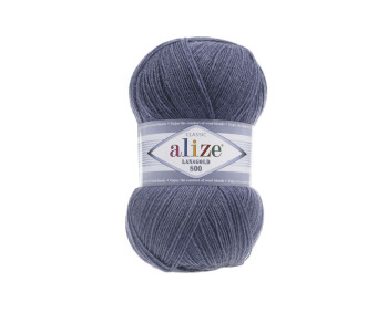 Farbe 203 denim melange- Alize Lanagold 800 - 100g