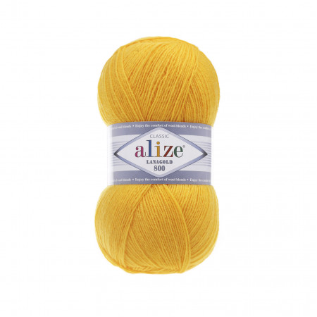 Farbe 216 gelb - Alize Lanagold 800 - 100g
