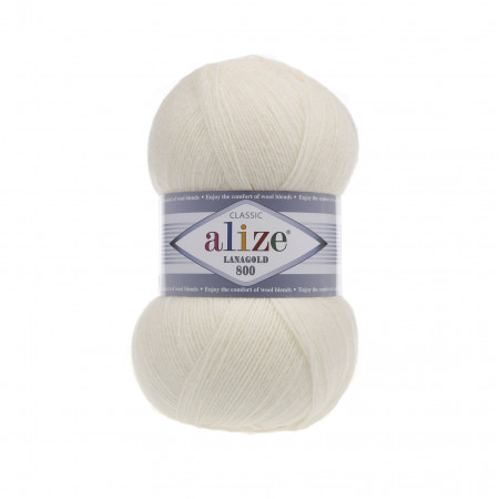 Farbe 62 cream - Alize Lanagold 800 - 100g
