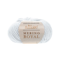 Farbe 698 silbergrau - Alize Merino Royal 50g - Premium Collection