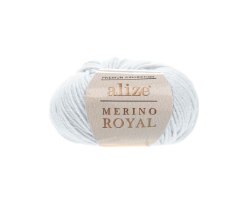 Farbe 698 silbergrau - Alize Merino Royal 50g - Premium Collection