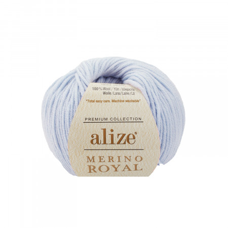 Farbe 480 hellblau - Alize Merino Royal 50g - Premium Collection