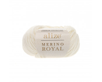 Farbe 62 cream - Alize Merino Royal 50g - Premium Collection