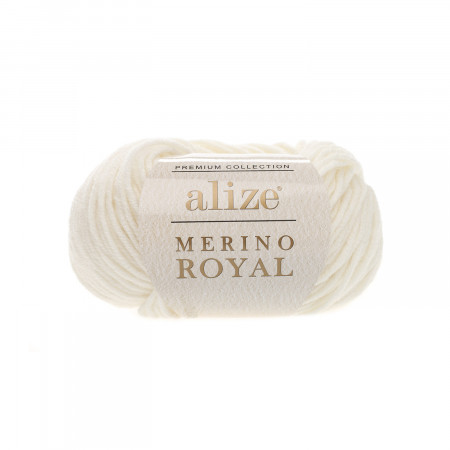 Farbe 62 cream - Alize Merino Royal 50g - Premium Collection