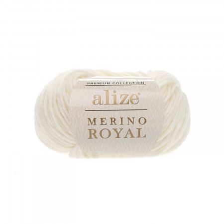 Farbe 62 cream - Alize Merino Royal 50g - Premium Collection
