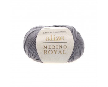 Farbe 87 grau - Alize Merino Royal 50g - Premium Collection