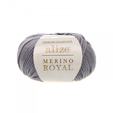 Farbe 87 grau - Alize Merino Royal 50g - Premium Collection