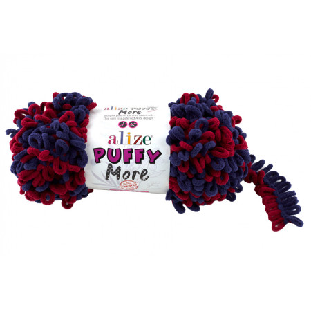 Farbe 6268 marine-weinrot - Alize Puffy MORE 150g