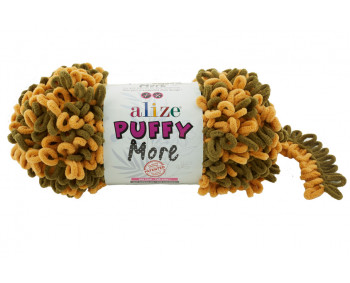 Farbe 6277 ocker-oliv - Alize Puffy MORE 150g