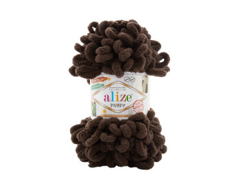 Farbe 26 dunkelbraun - Alize Puffy 100g