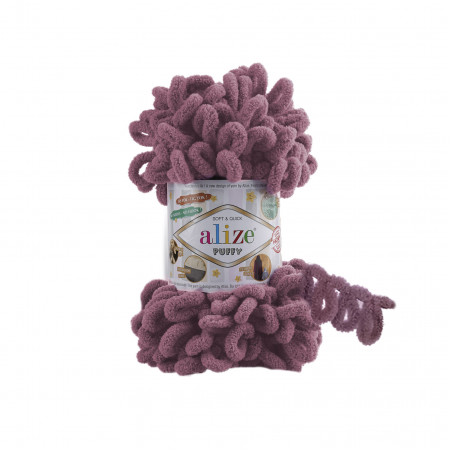 Farbe 28 darkrose - Alize Puffy 100g