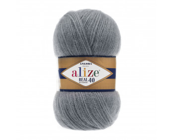 Farbe 87 mittelgrau - Alize Real 40 Uni 100g