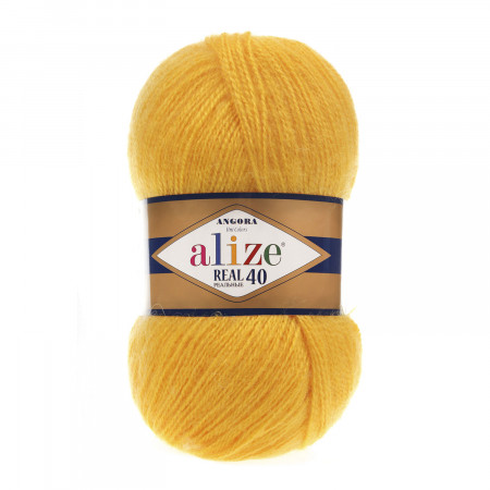 Farbe 216 gelb - Alize Real 40 Uni 100g