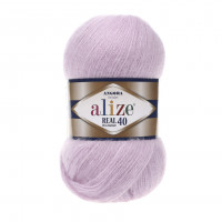 Farbe 27 lavendel - Alize Real 40 Uni 100g