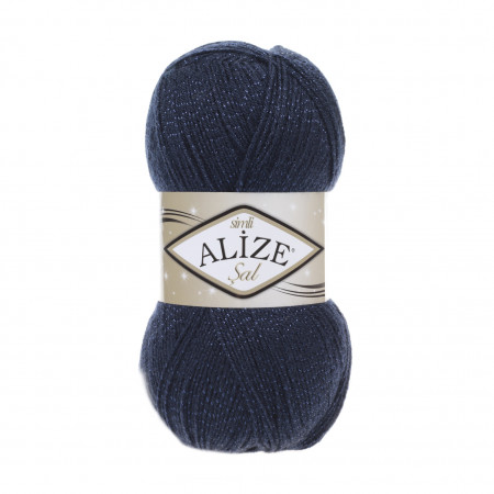 Farbe 58 navy - ALIZE Sal Sim mit Glitzer 100g