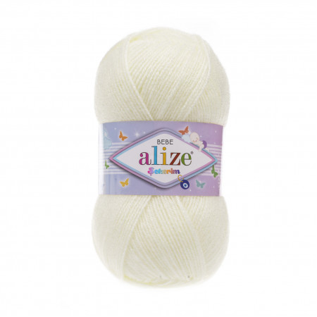Farbe 01 cream - ALIZE Sekerim Baby Uni 100g