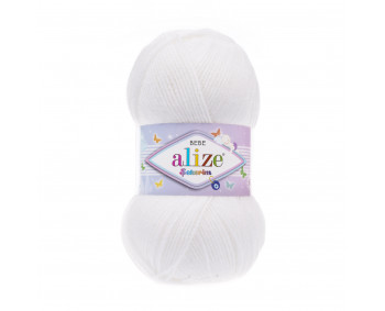 Farbe 55 weiss - ALIZE Sekerim Baby Uni 100g