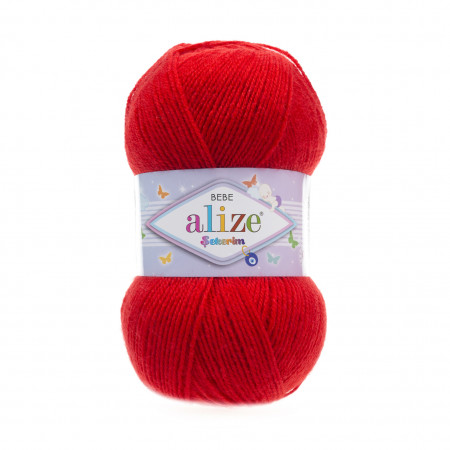 Farbe 56 rot - ALIZE Sekerim Baby Uni 100g