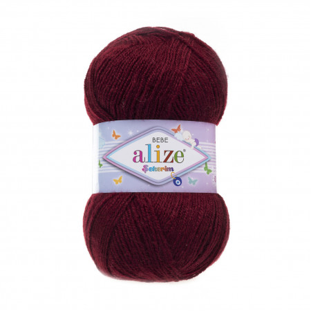 Farbe 57 bordo - ALIZE Sekerim Baby Uni 100g