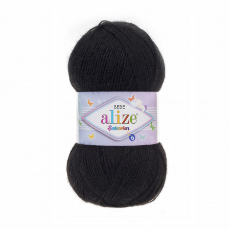 Farbe 60 schwarz - ALIZE Sekerim Baby Uni 100g