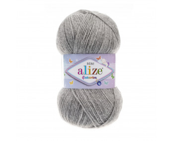 Farbe 21 grau meliert - ALIZE Sekerim Baby Uni 100g