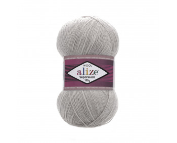 !Farbe 21 hellgrau melange - Alize Superwash100 Sockenwolle 100g