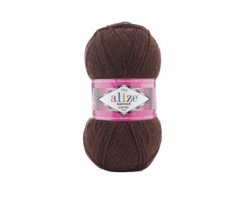 !Farbe 845 dunkelbraun - Alize Superwash100 Sockenwolle 100g