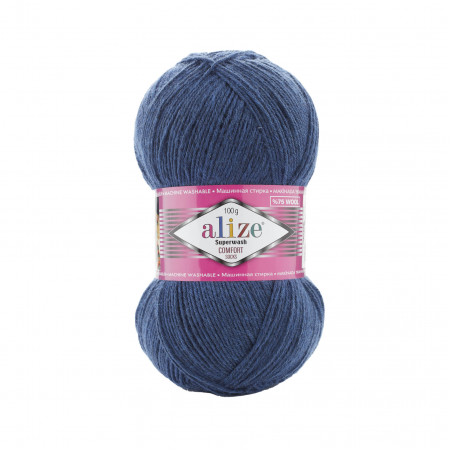 !Farbe 846 dunkelblau - Alize Superwash Comfort Socks 100g