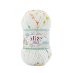 Farbe 8107 - Alize Velluto Mini Colors 100g - Chenille Garn