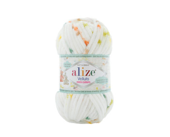 Farbe 8107 - Alize Velluto Mini Colors 100g - Chenille Garn