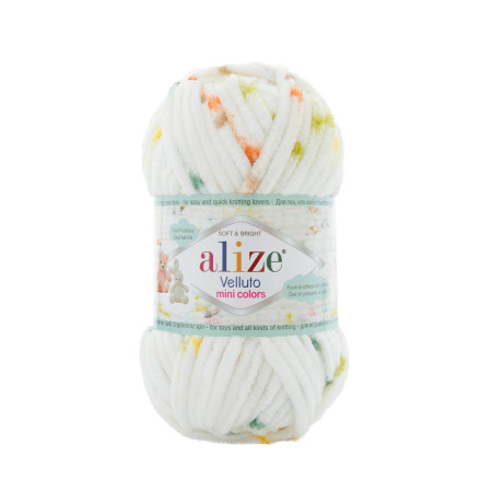 Farbe 8107 - Alize Velluto Mini Colors 100g - Chenille Garn