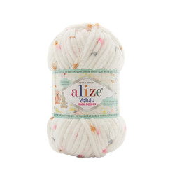 Farbe 8110 - Alize Velluto Mini Colors 100g - Chenille Garn