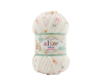 Farbe 8110 - Alize Velluto Mini Colors 100g - Chenille Garn