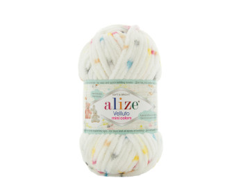 Farbe 8112 - Alize Velluto Mini Colors 100g - Chenille Garn