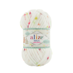 Farbe 8114 - Alize Velluto Mini Colors 100g - Chenille Garn