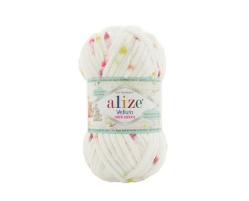 Farbe 8114 - Alize Velluto Mini Colors 100g - Chenille Garn