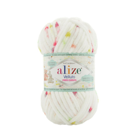 Farbe 8114 - Alize Velluto Mini Colors 100g - Chenille Garn