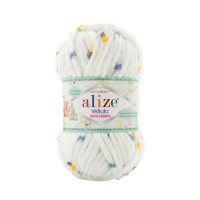 Farbe 8115 - Alize Velluto Mini Colors 100g - Chenille Garn