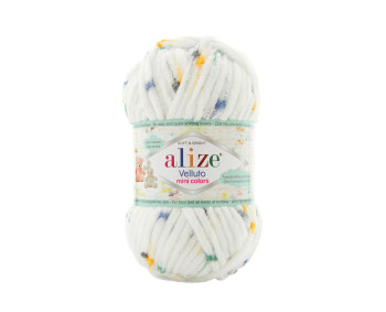 Farbe 8115 - Alize Velluto Mini Colors 100g - Chenille Garn