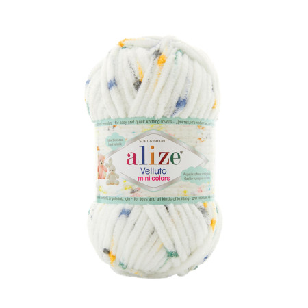 Farbe 8115 - Alize Velluto Mini Colors 100g - Chenille Garn
