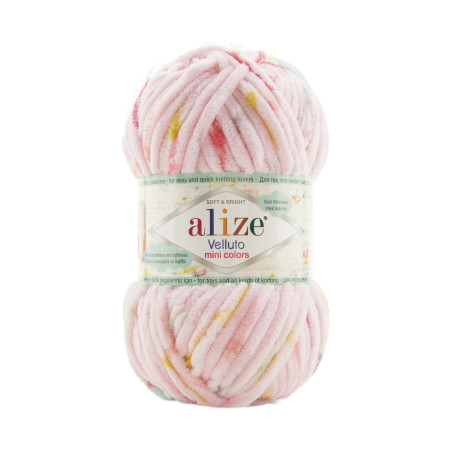 Farbe 8119 - Alize Velluto Mini Colors 100g - Chenille Garn
