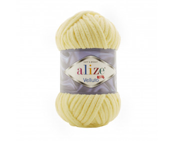 Farbe 13 vanille - Alize Velluto 100g - Chenille Garn